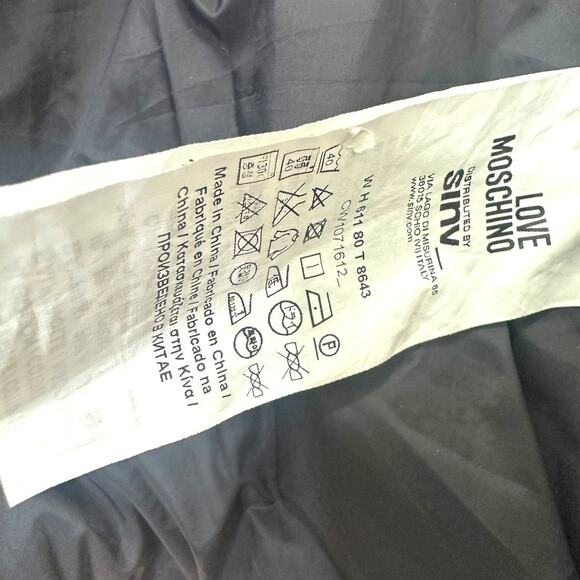 Love Moschino Pink Bomber Jacket with Heart Patch Size 4 - Picture 12 of 13